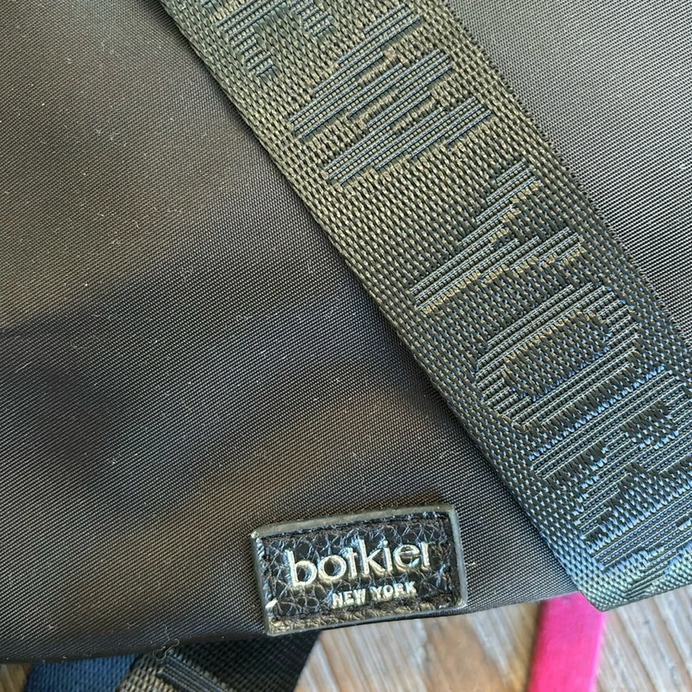 Botkier Black Mini Backpact Nylon and Faux Leather